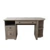 Standing Desks*Homenations Lake Shore 6"-30"H Adjustable Standing Desk, Washed Gray (SH-OF-2602)