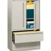 File Cabinets*HON 700 Series 2 Drawer Lateral File Cabinet w/Roll-Out & Posting Shelves, Light Grey, Letter/Legal, 42"W (795LSQ)