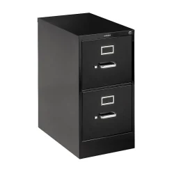 File Cabinets*HON 510 Series 2 Drawer Vertical File Cabinet, Legal, Black, 25"D (H512CPP)