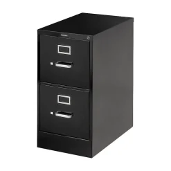 File Cabinets*HON 510 Series 2 Drawer Vertical File Cabinet, Legal, Black, 25"D (H512CPP)