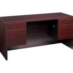 Office Desks*HON 10500 Series Credenza with Kneespace, 2 Box/1 File Drawer, 60"W, Mahogany Finish