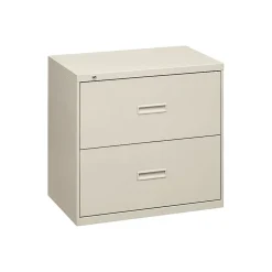 File Cabinets*HON 400 Series 2-Drawer Lateral File Cabinet, Letter/Legal, Light Gray, 30"W (BSX432LQ)