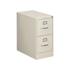 File Cabinets*HON 310 Series 2-Drawer Vertical File Cabinet, Letter Size, Lockable, 29"H x 15"W x 26.5"D, Putty (312PL)