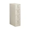 File Cabinets*HON 310 Series 4-Drawer Vertical File Cabinet, Letter Size, Lockable, 52"H x 15"W x 26.5"D, Light Gray (314PQ)