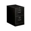 File Cabinets*HON 310 Series 2-Drawer Vertical File Cabinet, Legal Size, Lockable, 29"H x 18.25"W x 26.5"D, Black (312CPP)