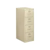 File Cabinets*HON 310 Series 4-Drawer Vertical File Cabinet, Legal Size, Lockable, 52"H x 18.25"W x 26.5"D, Putty (314CPL)