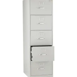File Cabinets*HON 310 Series 5-Drawer Vertical File Cabinet, Legal Size, Lockable, 60