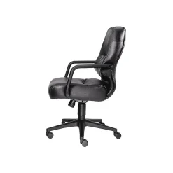 Office Chairs*HON 2090 Series Leather Executive Mid-Back Chair, Black (H2092SR11T)