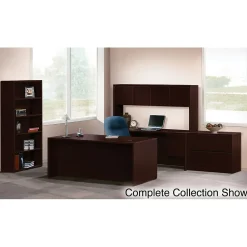 Computer Desks*HON 10500 Series 72"W Left Pedestal Desk, Mahogany (H10586LNN)