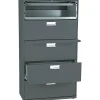 File Cabinets*HON ® Brigade 600 Series Lateral File Cabinet, A4/Legal/Letter, 5-Drawer, Charcoal, 19 1/4"D (685LS)