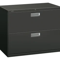 File Cabinets*HON Brigade 600 Series Lateral File Cabinet, A4/Legal/Letter, 2-Drawer, Charcoal, 36"W