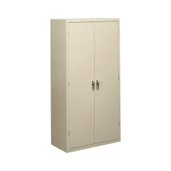 Storage Cabinets*HON Brigade 72" Steel Storage Cabinet with 5 Shelves, Putty (SC1872L)