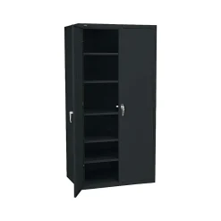Storage Cabinets*HON Brigade 72" Steel Storage Cabinet with 5 Shelves, Black (SC2472P)