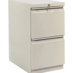 File Cabinets*HON Brigade 2-Drawer Mobile Vertical File Cabinet, Letter Size, Lockable, 28"H x 15"W x 23"D, Putty (33823RL)