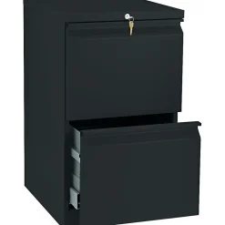 File Cabinets*HON Brigade 2-Drawer Mobile Vertical File Cabinet, Letter Size, Lockable, 28