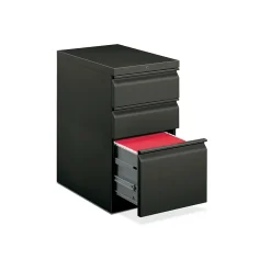 File Cabinets*HON Brigade 3-Drawer Mobile Vertical File Cabinet, Letter Size, Lockable, Charcoal (33723RS)