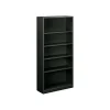Bookcases*HON Brigade 71"H 5-Shelf Bookcase, Charcoal Metal (HS72ABCS)