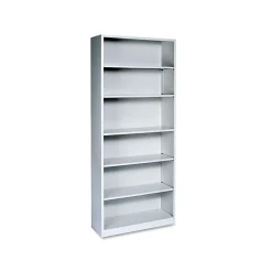 Bookcases*HON Brigade 6-Shelf Standard Bookcase, 81.13"H x 34.5"W x 12.63"D, Gray (S82ABCQ)