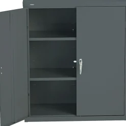 Storage Cabinets*HON ® Brigade® Steel Storage Cabinet, Assembled, 42Hx36Wx18D", Charcoal (SC1842S)