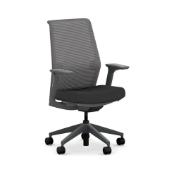 Office Chairs*HON Cipher Mesh/Fabric Swivel Task Chair, Black/Charcoal (HCFRT.STC.H.S.IC.CU10.TC00.AL.ST.SB.S)