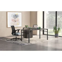 Office Chairs*HON Convergence Fabric/Mesh Task Chair, Gray Pattern (CMY1AAPX25) Gray Fabric