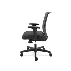 Office Chairs*HON Convergence Vinyl Task Chair with Seat Slide, Adjustable Arms, Black (CMY1AUR10)
