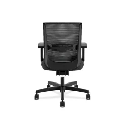 Office Chairs*HON Convergence Vinyl Task Chair with Seat Slide, Adjustable Arms, Black (CMY1AUR10)