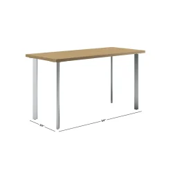 Computer Desks*HON Coze 54"W Desk, and Silver (RPL2454N1P6) Natural Recon