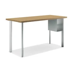 Computer Desks*HON Coze 48"W Desk, w/U-Storage, and Silver (RPL2448N1P6S) Natural Recon