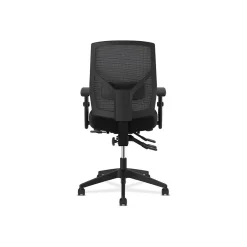 Office Chairs*HON Crio High-Back Task Chair, Mesh Back, Adjustable Arms, Adjustable Lumbar, Black Fabric (BSXVL582ES10T)