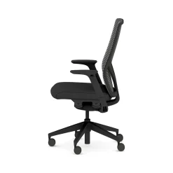 Office Chairs*HON Flexion Fabric/Mesh Swivel Task Chair, Black (HFXT1.F0.STC.A.H.IM.CU10.NL.SB.T)