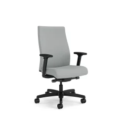 Office Chairs*HON Ignition 2.0 Vinyl Swivel Task Chair, Flint/Black (HIWMUKD.Y2.A.H.SX39.NL.SB.T) Silver