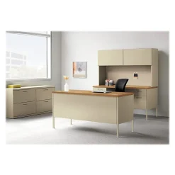 Computer Desks*HON Metro Classic 60" Double Pedestal Desk, Harvest (P3262CL)