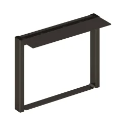 Storage Cabinets*HON Mod 10.5" Metal Support Leg, Black (HLPLOS10.BLKP)