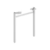 Office Desks*HON Mod 24" U-Shaped Desk Base, Silver (HLPLLEG24U.SLVR)