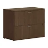 File Cabinets*HON Mod 2-Drawer Lateral File Cabinet, Letter/Legal Size, Lockable, 29"H x 36"W x 20"D, Sepia Walnut (HLPLLF3620L2.LSE1)