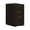 File Cabinets*HON Mod 3-Drawer Mobile Vertical File Cabinet, Letter/Legal Size, Lockable, 28"H x 15"W x 20"D, Java Oak (PLPMBBFLJ1)