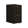 File Cabinets*HON Mod 2-Drawer Mobile Vertical File Cabinet, Letter/Legal Size, Lockable, 28"H x 15"W x 20"D, Java Oak (PLPMFFLJ1)