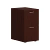 File Cabinets*HON Mod 2-Drawer Vertical File Cabinet, Mobile Pedestal, Letter/Legal, Traditional Mahogany, 20" (HLPLPMFF.LTM1)