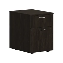 File Cabinets*HON Mod 2-Drawer Vertical File Cabinet, Mobile Pedestal, Letter/Legal, Java Oak, 20" (HLPLPMBF.LJA1)