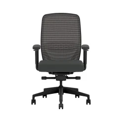 Office Chairs*HON Nucleus Fabric/Mesh Swivel Task Chair, Black (HNR1KD.Y2.STC.A.H.IM.UR10.BL.SB.T)