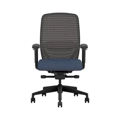 Office Chairs*HON Nucleus Fabric/Mesh Swivel Task Chair, Navy/Black (HNR1KD.Y2.STC.A.H.IM.APX13.BL.SB.T)