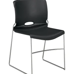 Folding & Stacking*HON Olson High-Density Stacking Chair, Onyx Shell (4041ON)