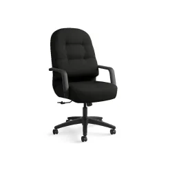 Office Chairs*HON Pillow-Soft Leather Executive Chair, Black (2091SR11T)