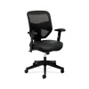 Office Chairs*HON Prominent Mesh High-Back Task Chair, Adjustable Arms, Black SofThread Leather Seat (BSXVL531SB11)