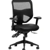 Office Chairs*HON Prominent 2-Way Arms Mesh/Leather High-Back Task Chair, Black (BSXVL532SB11)