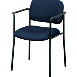 Folding & Stacking*HON Scatter Fabric Stacking Guest Chair, Fixed Arms, Navy (BSXVL616VA90)