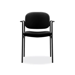 Folding & Stacking*HON Scatter Fabric Stacking Guest Chair, Fixed Arms, Black (BSXVL616VA10)