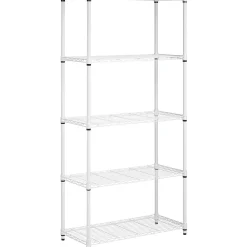 Shelving*Honey-Can-Do Honey Can Do 5-Shelf Metal Unit, 36"W, White (SHF-09623)