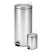 Honey Can Do Stainless Steel Step Trash Cans with Lid, Silver, 7.92 & 0.8 Gallon (TRS-01886)<Honey-Can-Do Outlet